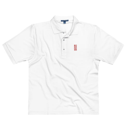 1STAR Coaches &God Vertical Crimson Men'S Premium Polo